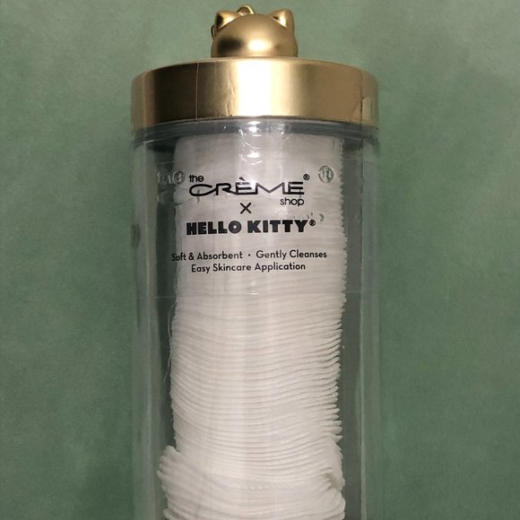 *BRAND NEW* Hello Kitty Reusable Glass Jar with Exfoliating Cotton Pads - Picture 3 of 4